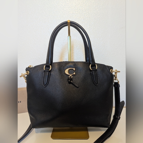 Coach Black Leather Remi Bag - Picture 1 of 14